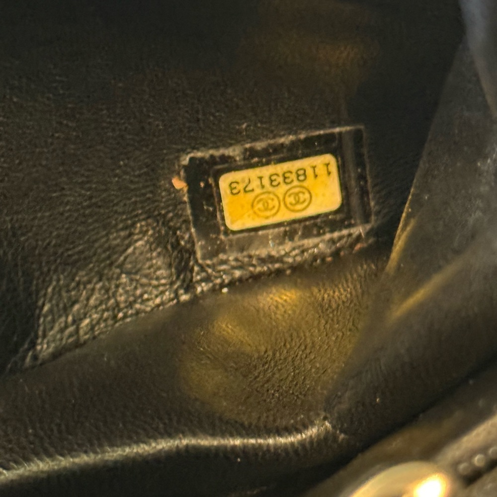 Chanel Black Python Chain Shoulder Bag - image 3